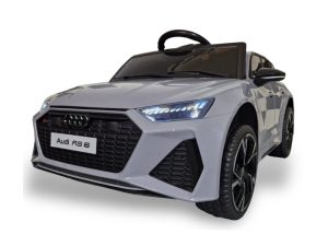 Audi RS6 Grijs | 12 Volt | Elektrische Kinderauto | Rubberen Banden