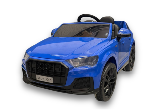 Audi Q7 Blauw | 12 Volt | Elektrische Kinderauto | Rubberen Banden
