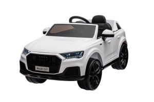 Audi Q7 Wit | 12 Volt | Elektrische Kinderauto | Rubberen Banden