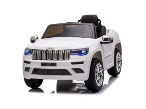 Jeep Grand Cherokee Wit | 12 Volt | Elektrische Kinderauto | Rubberen Banden