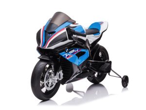 BMW HP4 Blauw | 12 Volt | Kinderaccu Motor | Rubberen Banden