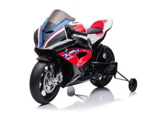 BMW HP4 Rood | 12 Volt | Kinderaccu Motor | Rubberen Banden