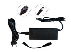 48 Volt 2A oplader | GX16 3-gats + ronde aansluiting voor loodaccu's