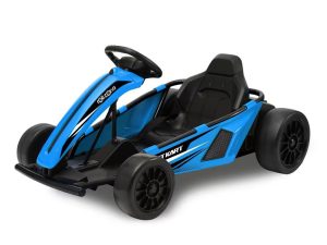 ROLLZONE Drift Go-Kart Blauw | 24 Volt Kart | Met 200 Watt Motoren
