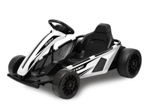 RollZone Drift Go-Kart Wit | 24 Volt | Kart Met 200 Watt Motoren