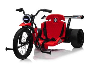 Elektrische Drift Trike Rood | 24 Volt | Met 775 Watt Motoren