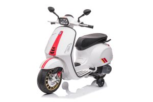 Vespa Sprint Wit | 12 Volt | Elektrische Scooter | Met Muziek