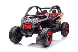 CAN-AM Maverick Zwart | 2-persoons Buggy | 24 Volt | Rubberen Banden